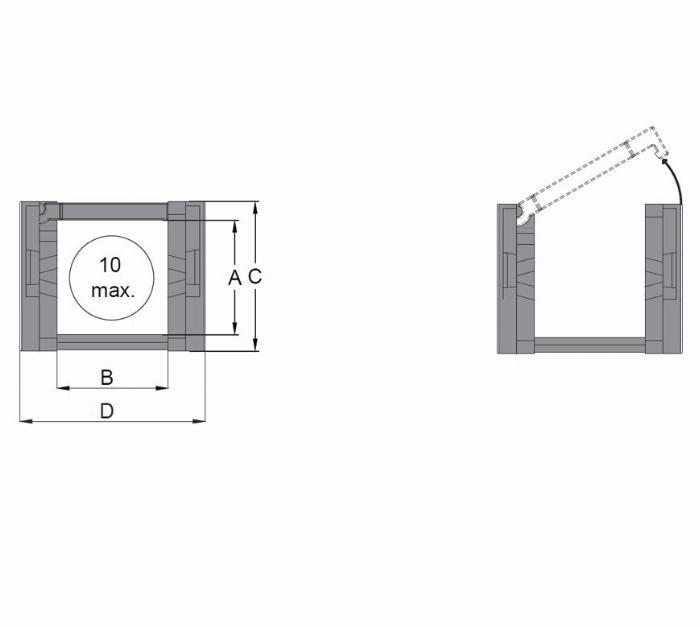 Chaîne porte-câbles CK 15 largeur 30mm, 1 sachet (40 maillons - longueur 1m)