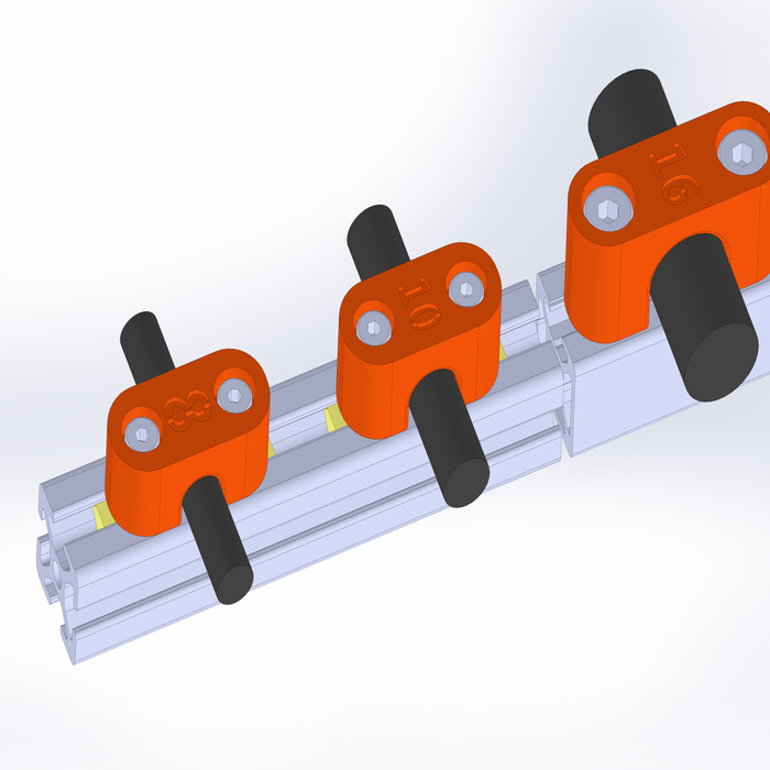 Shaft support for 8mm shaft - 3DP